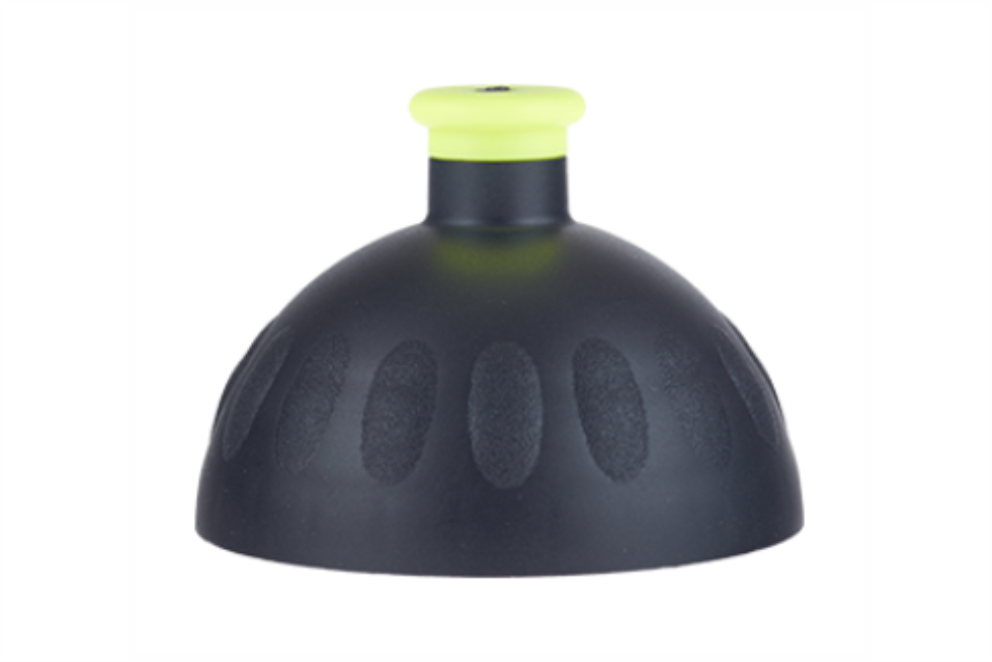 Zdravá lahev náhradní víčko - Černá/žlutá reflex