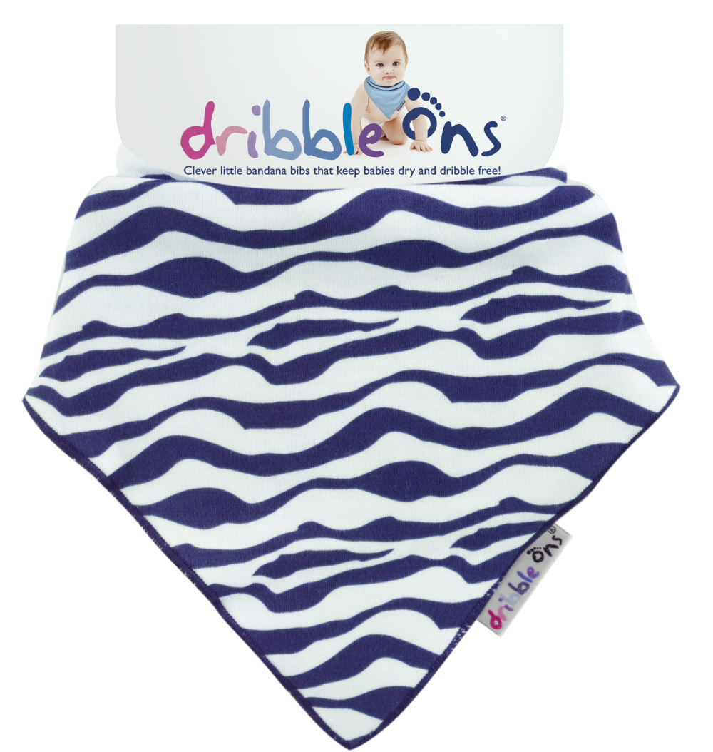 Dribble Ons DESIGNER slintáček/šátek - Zebra