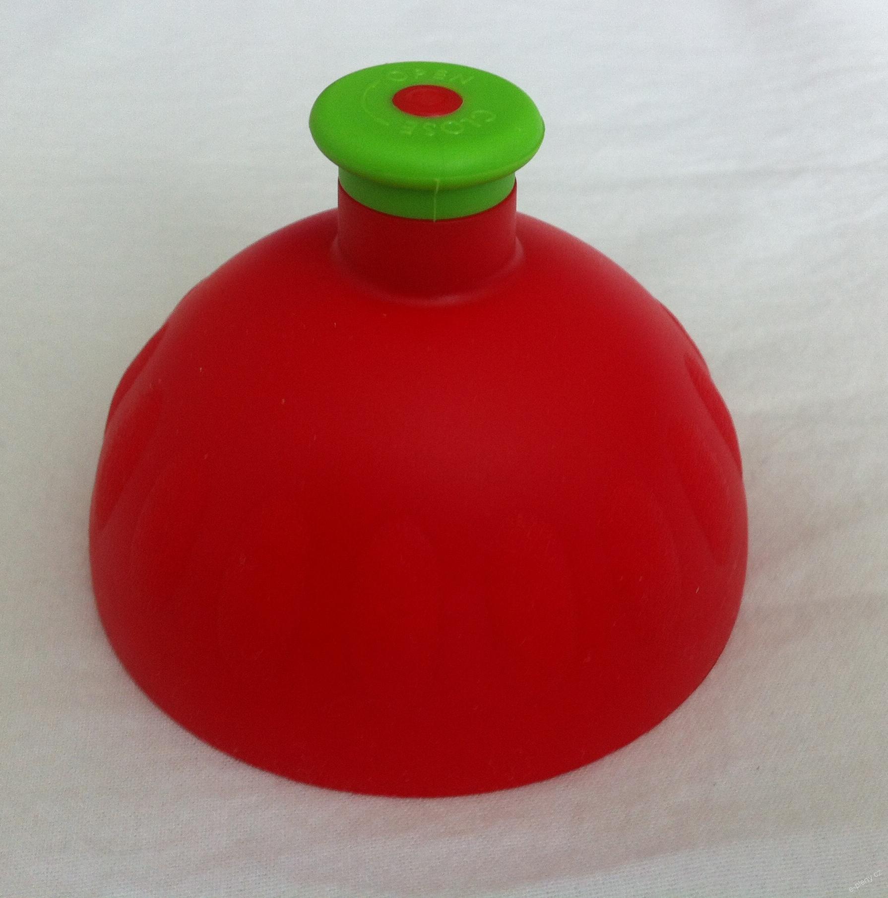 Zdravá lahev náhradní víčko - Červená/Zelená