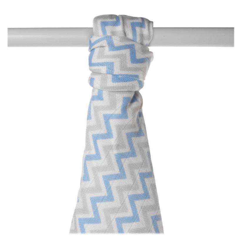 Kikko bambusová osuška 90x100 - Scandinavian - Baby Blue Chevron