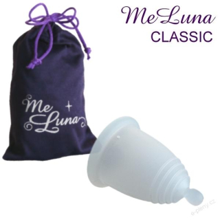 MeLuna menstruační kalíšek Classic s kuličkou - Čirý