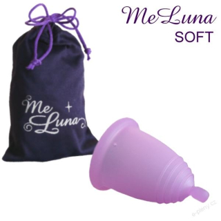 MeLuna menstruační kalíšek Soft s kuličkou - Růžový 